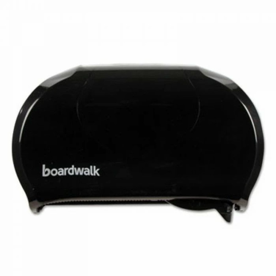 Restroom Dispensers * | Boardwalk Toilet Paper Dispensers Standard Twin Toilet Tissue Dispenser, Black, 13 X 8 3/4