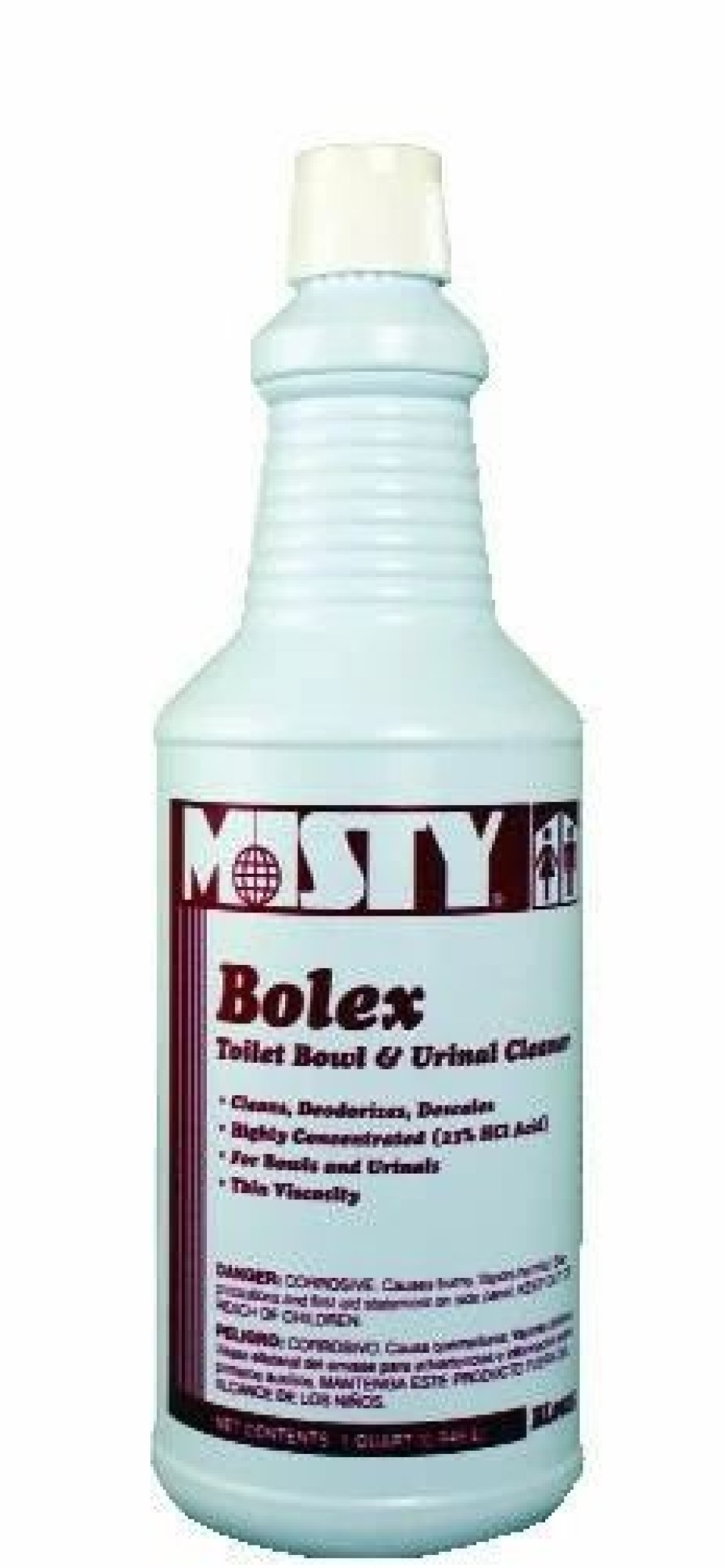 Restroom Cleaning Supplies * | Bathroom Cleaners And Deodorizers Misty Bolex Bowl Cleaner, 23 Percent Hydrochloric Acid Bowl Cleaner, Wintergreen, 32 Oz. 12/Carton