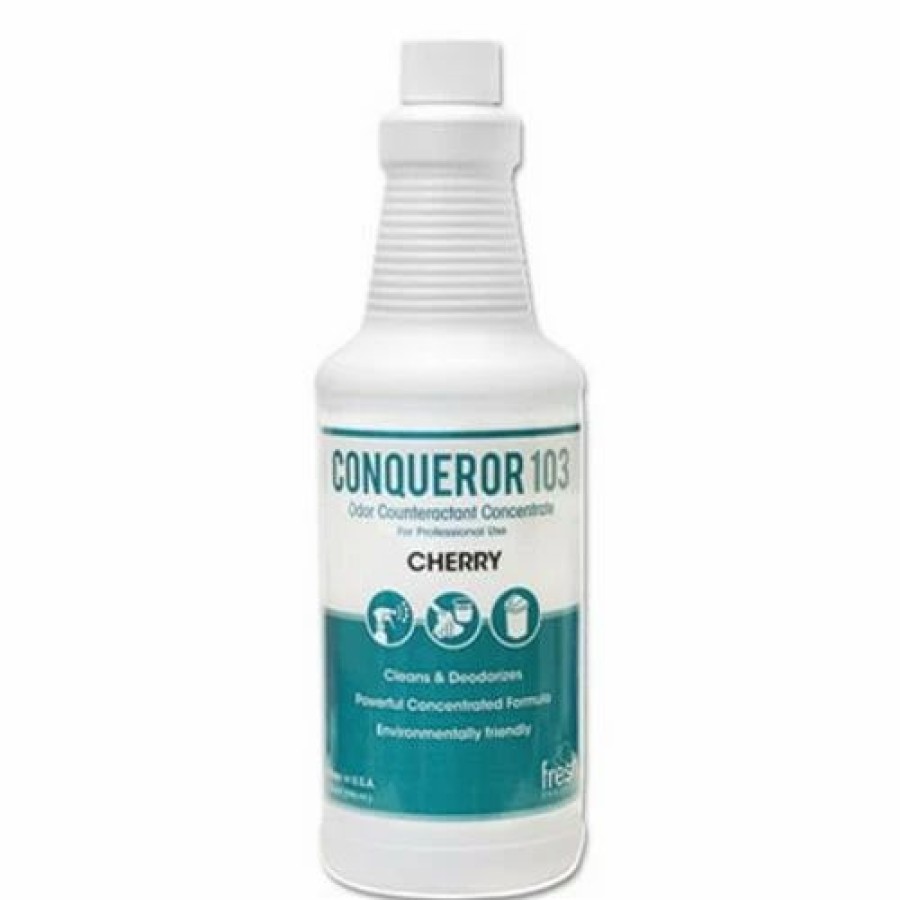 Restroom Supplies * | Fresh Products Air Fresheners And Odor Eliminators Conqueror 103 Odor Counteractant Concentrate, Cherry, 32 Oz., 12/Carton