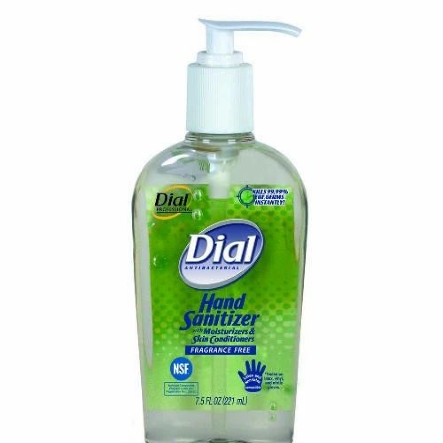 Restroom Supplies * | Dial Professional Hand Soaps And Hand Sanitizers Dial Antibacterial Hand Sanitizer With Moisturizers, Pump, 7.5 Oz. 12/Carton