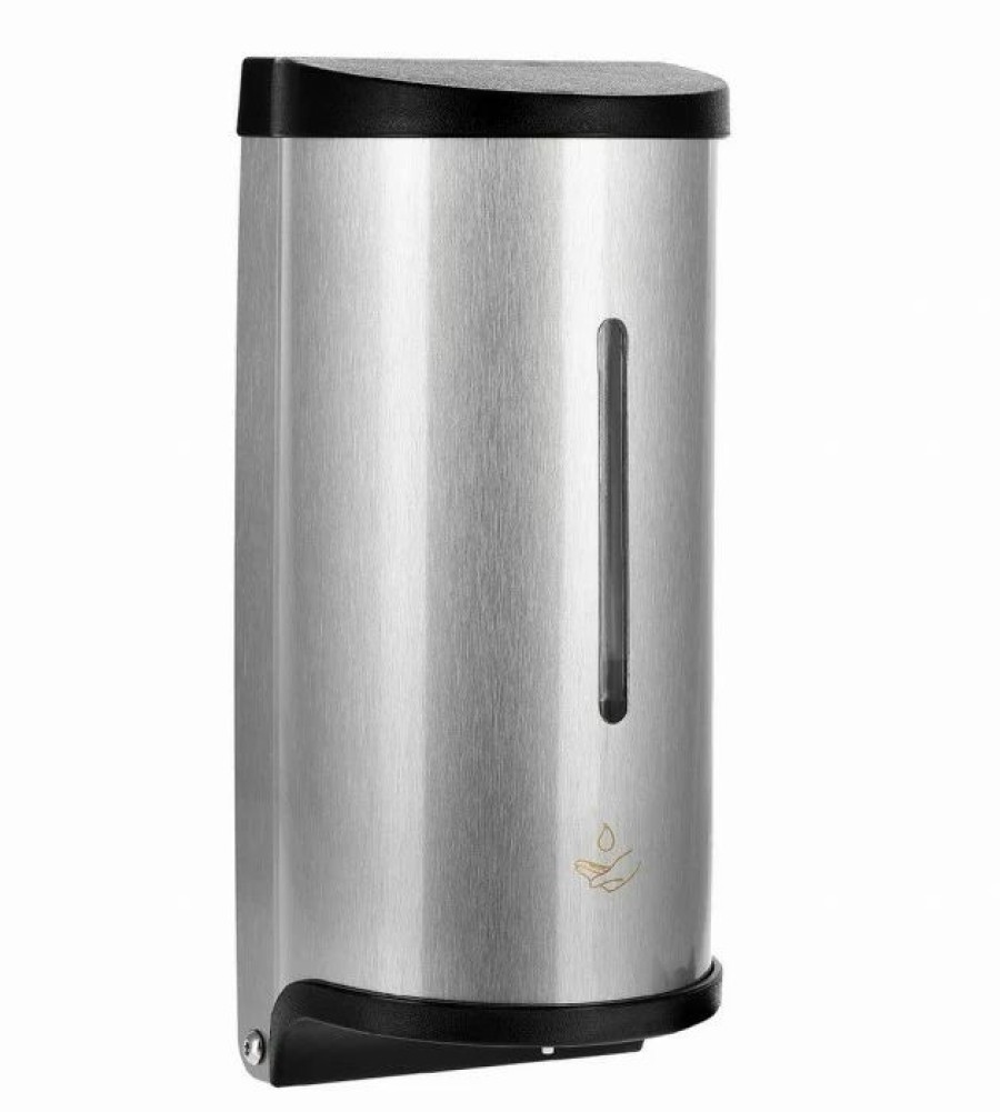 Restroom Dispensers * | Alpine Industries Soap Dispensers Alpine 4300-1 Automatic Hands-Free Gel Hand Sanitizer/Soap Dispenser, Stainless Steel, 700 Ml