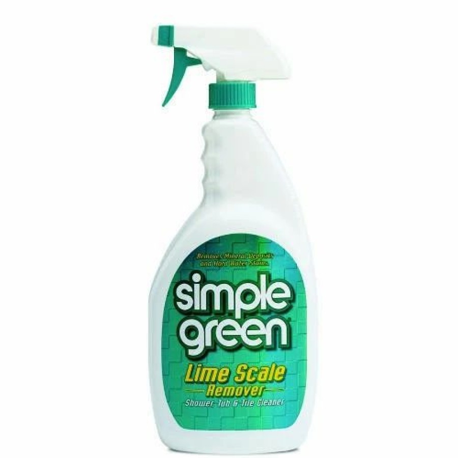 Restroom Cleaning Supplies * | Bathroom Cleaners And Deodorizers Simple Green Lime Scale Remover & Deodorizer, Wintergreen, 1 Gallon, 6/Carton