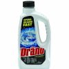 Restroom Cleaning Supplies * | Drain Openers Drano Liquid Drain Cleaner, 32 Oz. Safety Cap Bottle, 12/Carton