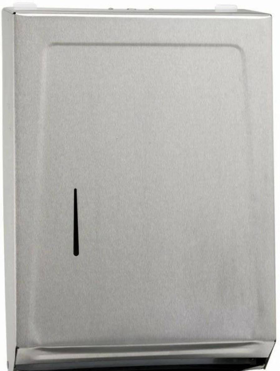 Restroom Dispensers * | Paper Towel Dispensers Winco Td-700 Stainless Steel Wall Mounted Paper Towel Dispenser