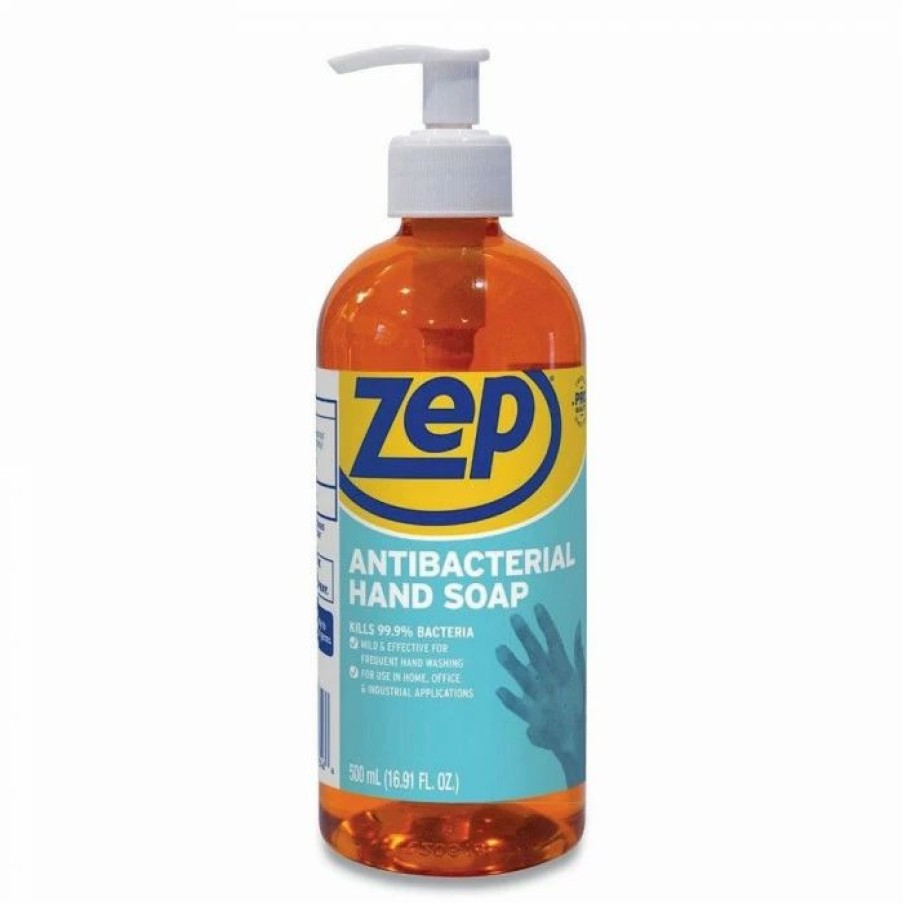 Restroom Supplies * | Hand Soaps And Hand Sanitizers Zep Antibacterial Hand Soap, Floral, 16.9 Oz., Pump Bottle, 12/Carton