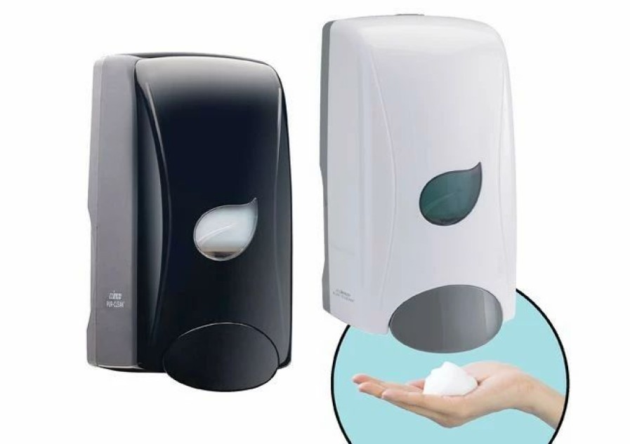 Restroom Dispensers * | Soap Dispensers Winco Sdmf-1W Manual Foam Soap Dispenser, White, 1000 Ml