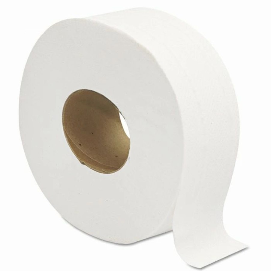 Restroom Supplies * | Windsoft Toilet Paper And Tissues Jumbo Jr. 2-Ply Bath Tissue, 800 Ft., 12 Rolls/Carton