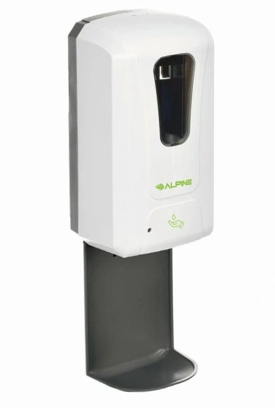 Restroom Dispensers * | Alpine Industries Soap Dispensers Alpine 430-L-T Automatic Hands-Free Gel Hand Sanitizer/Soap Dispenser With Drip Tray, White, 1200 Ml,