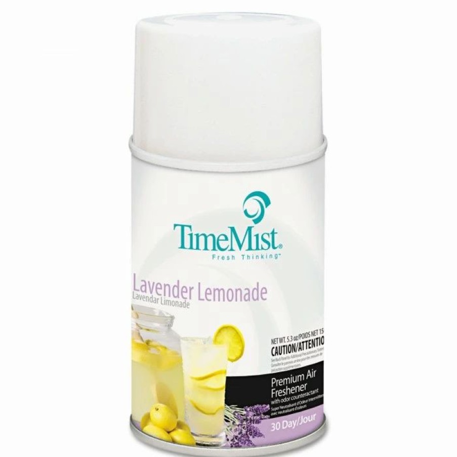 Restroom Supplies * | Air Fresheners And Odor Eliminators Timemist Premium Metered Air Freshener Refill, Lavender Lemonade, 5.3 Oz. Aerosol 12/Carton