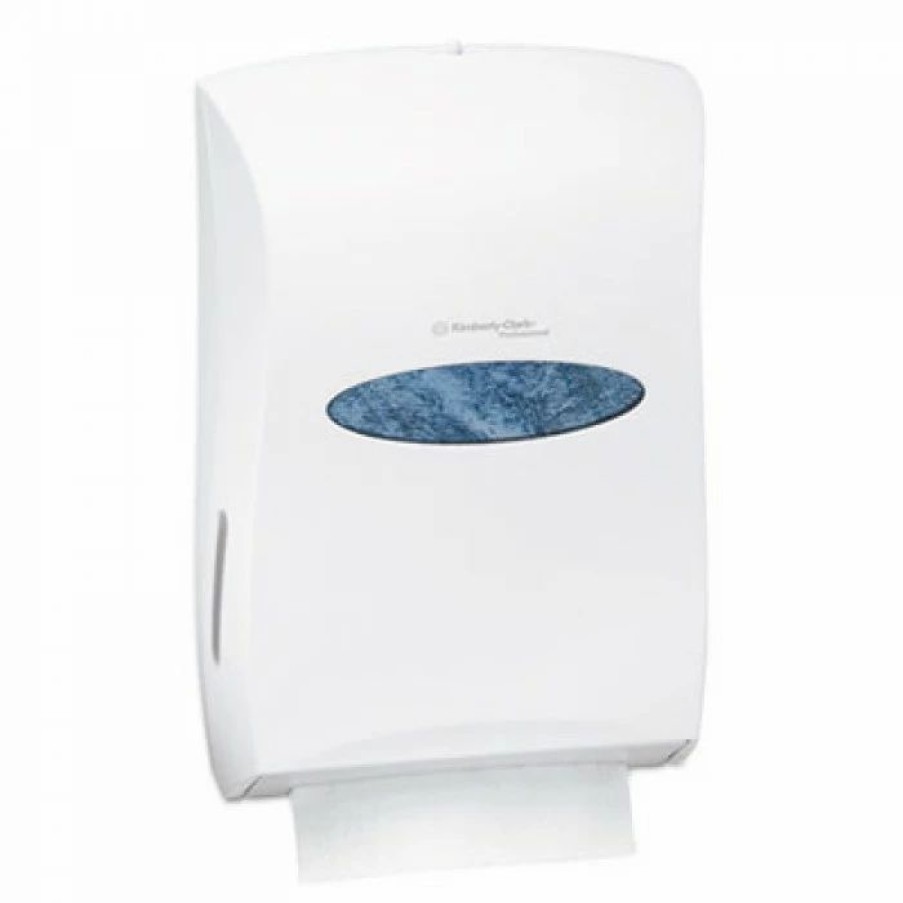 Restroom Dispensers * | Kimberly-Clark Paper Towel Dispensers Universal Towel Dispenser 13.31 X 5.85 X 18.85, Pearl White