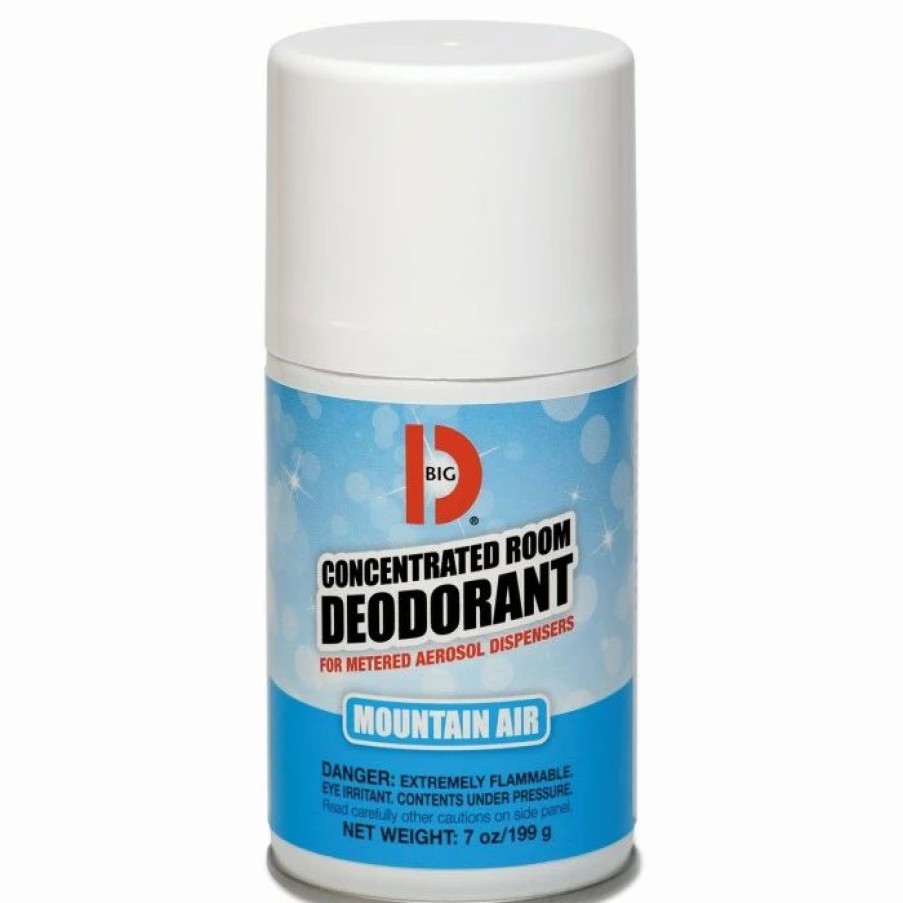 Restroom Supplies * | Air Fresheners And Odor Eliminators Big D Metered Concentrated Room Deodorant, Mountain Air Scent, 7 Oz. Aerosol, 12/Carton