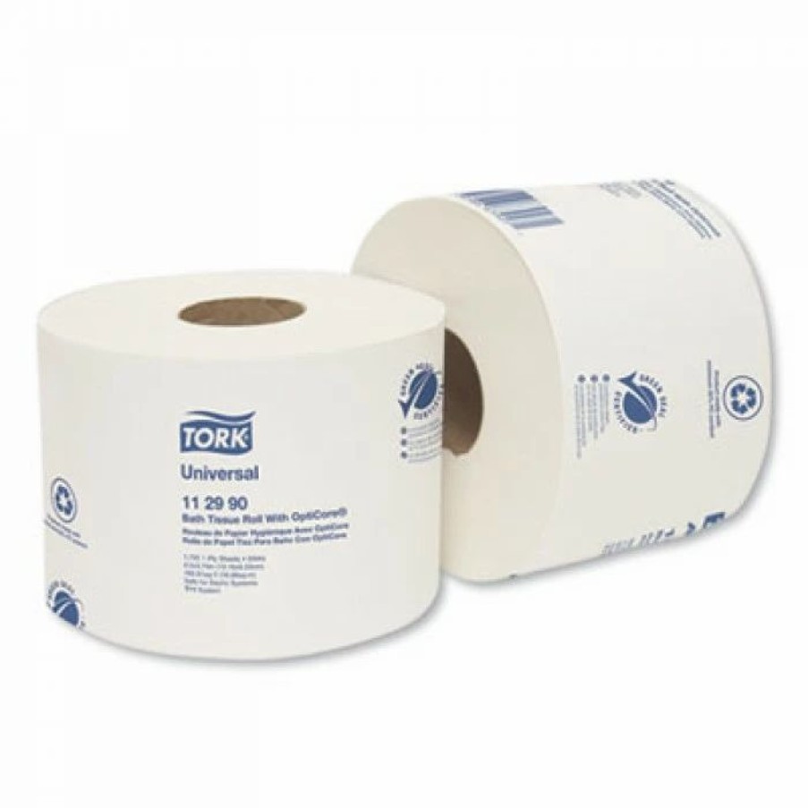 Restroom Supplies * | Tork Toilet Paper And Tissues Universal 1-Ply Bath Tissue Roll With Opticore, 1755 Sheets/Roll, 36/Carton