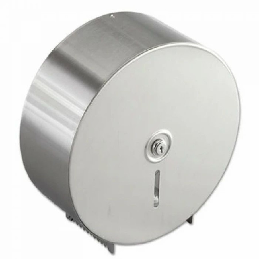 Restroom Dispensers * | Bobrick Toilet Paper Dispensers Jumbo Toilet Tissue Dispenser, Stainless Steel, 10 21/32 X 4 1/2 X 10 5/8