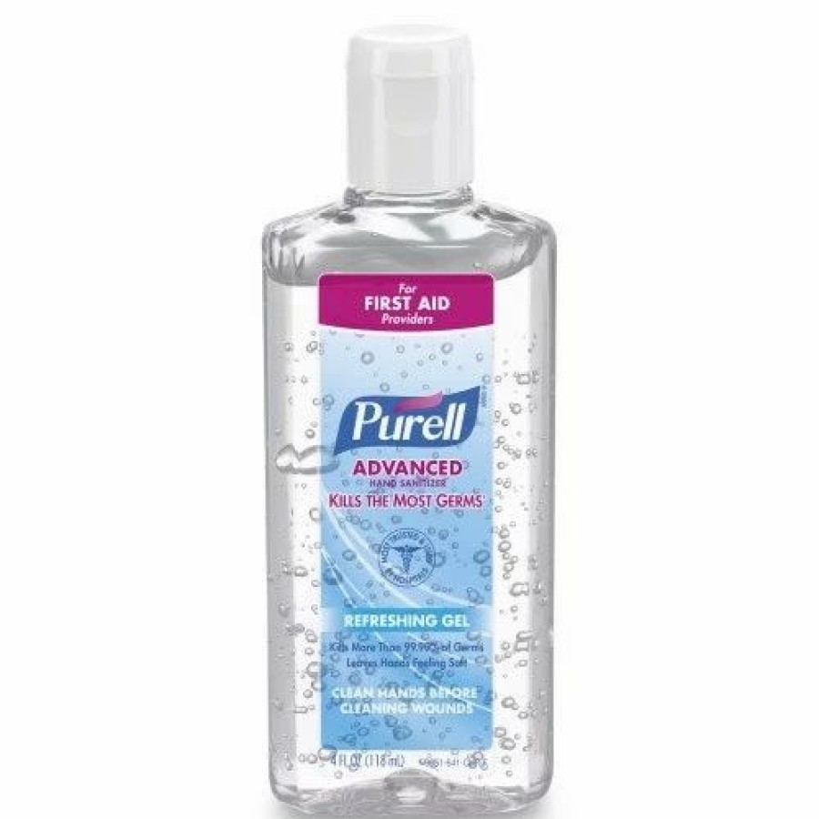 Restroom Supplies * | Hand Soaps And Hand Sanitizers Purell Advanced Hand Sanitizer Refreshing Gel, 4 Oz. Flip-Cap Bottle, 24/Carton