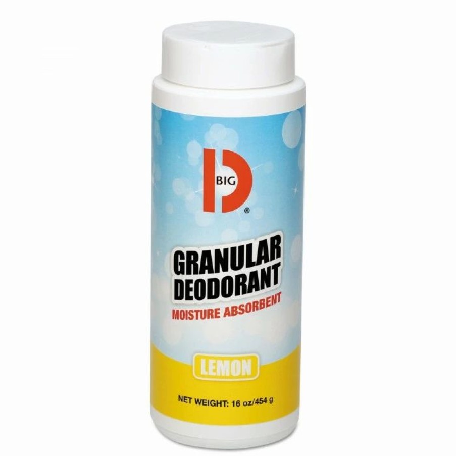 Restroom Supplies * | Air Fresheners And Odor Eliminators Big D Granular Deodorant, Lemon, 16 Oz. Shaker Can, 12/Carton