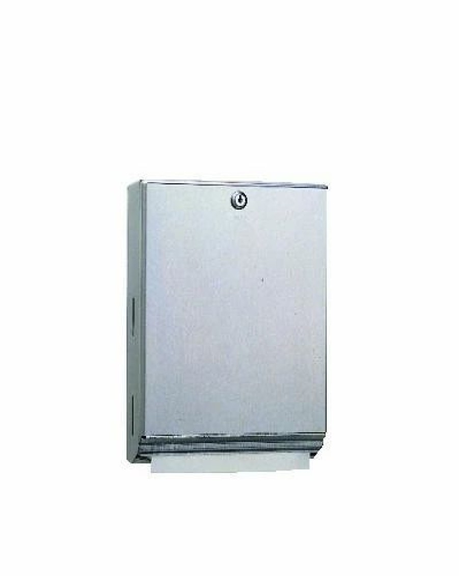 Restroom Dispensers * | Bobrick Paper Towel Dispensers Surface-Mounted Paper Towel Dispenser, 10 3/4 X 4 X 14, Stainless Steel