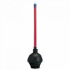 Restroom Cleaning Supplies * | Boardwalk Toilet Plungers Toilet Plunger, 18 Plastic Handle W/ 5 5/8 Dia Bowl, Red/Black, 6/Carton