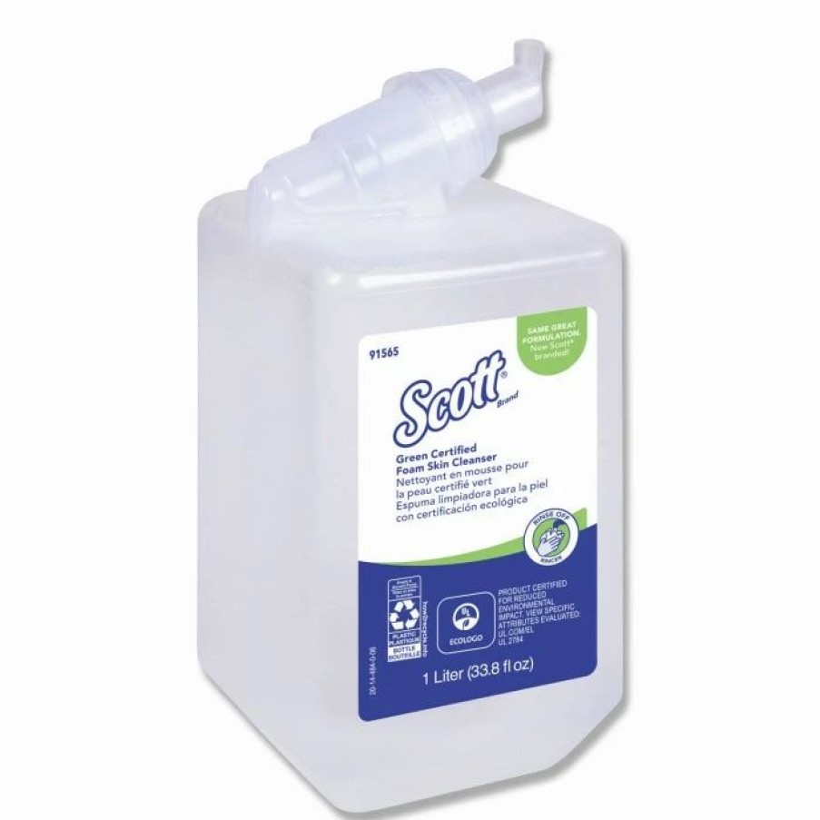 Restroom Supplies * | Hand Soaps And Hand Sanitizers Scott Essential Green Certified Foam Skin Cleanser, Neutral, 1000Ml Bottle, 6/Carton