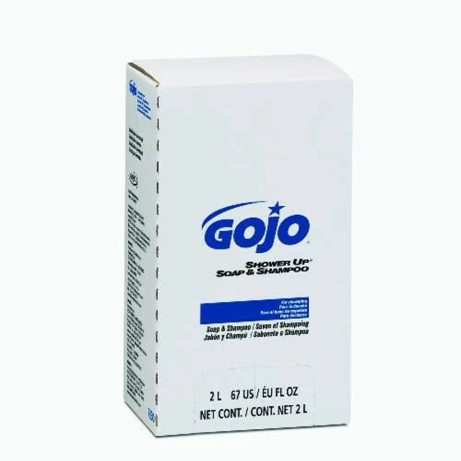 Restroom Supplies * | Hand Soaps And Hand Sanitizers Gojo Shower Up Soap And Shampoo, Pleasant Scent, 2000 Ml Refill, 4/Carton