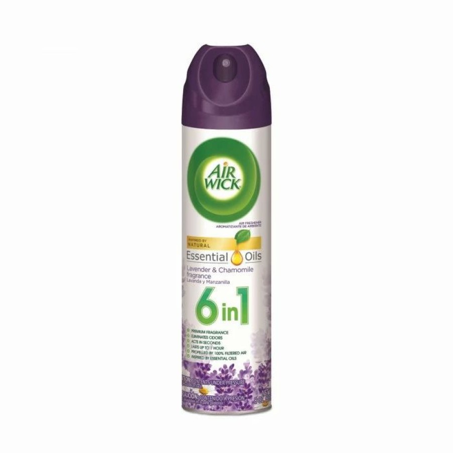 Restroom Supplies * | Air Fresheners And Odor Eliminators Air Wick Aerosol Spray Air Freshener, Lavender And Chamomile, 8 Oz., 12/Carton