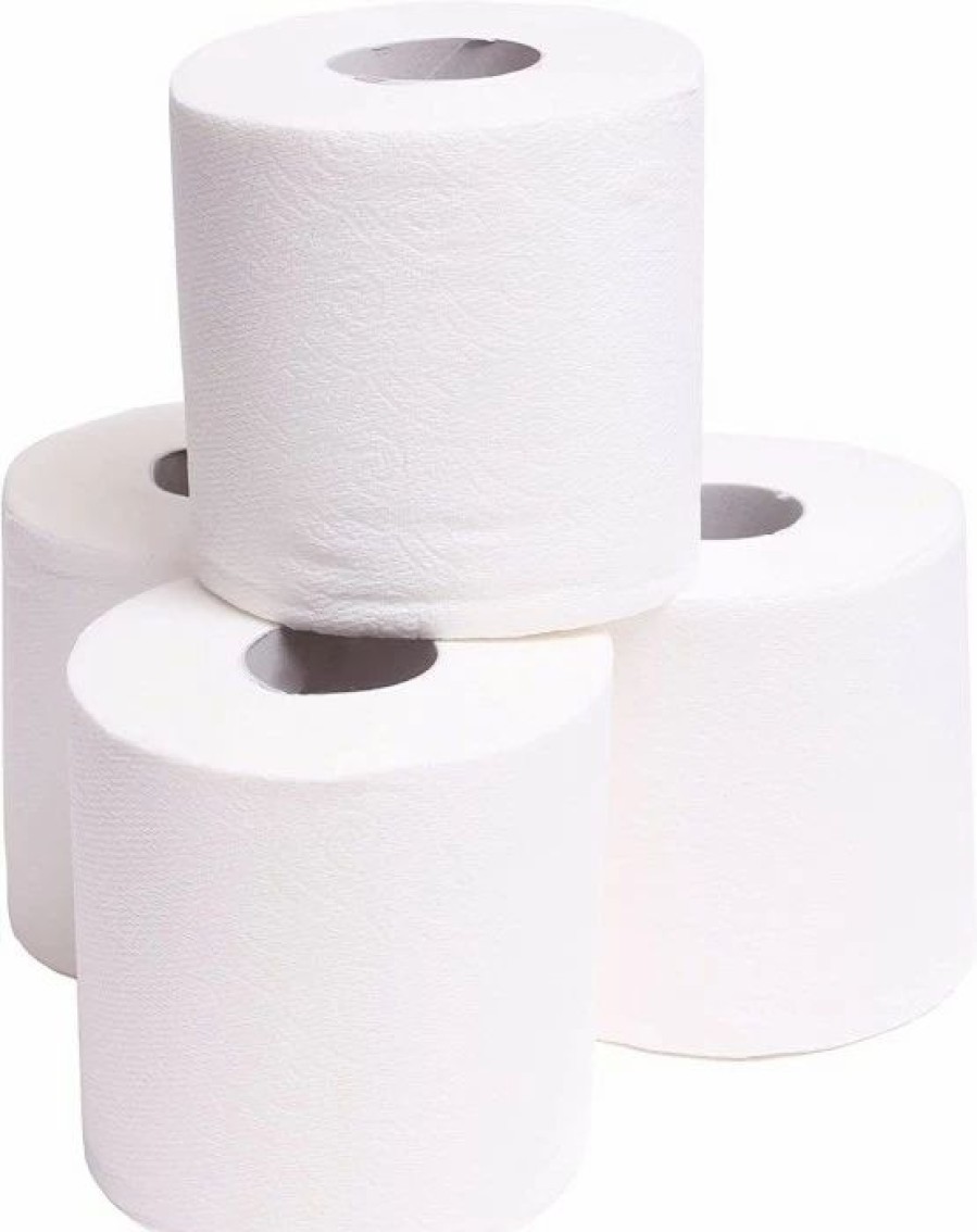 Restroom Supplies * | Toilet Paper And Tissues Tigerchef 2-Ply Bathroom Tissue 4 Rolls/Pack