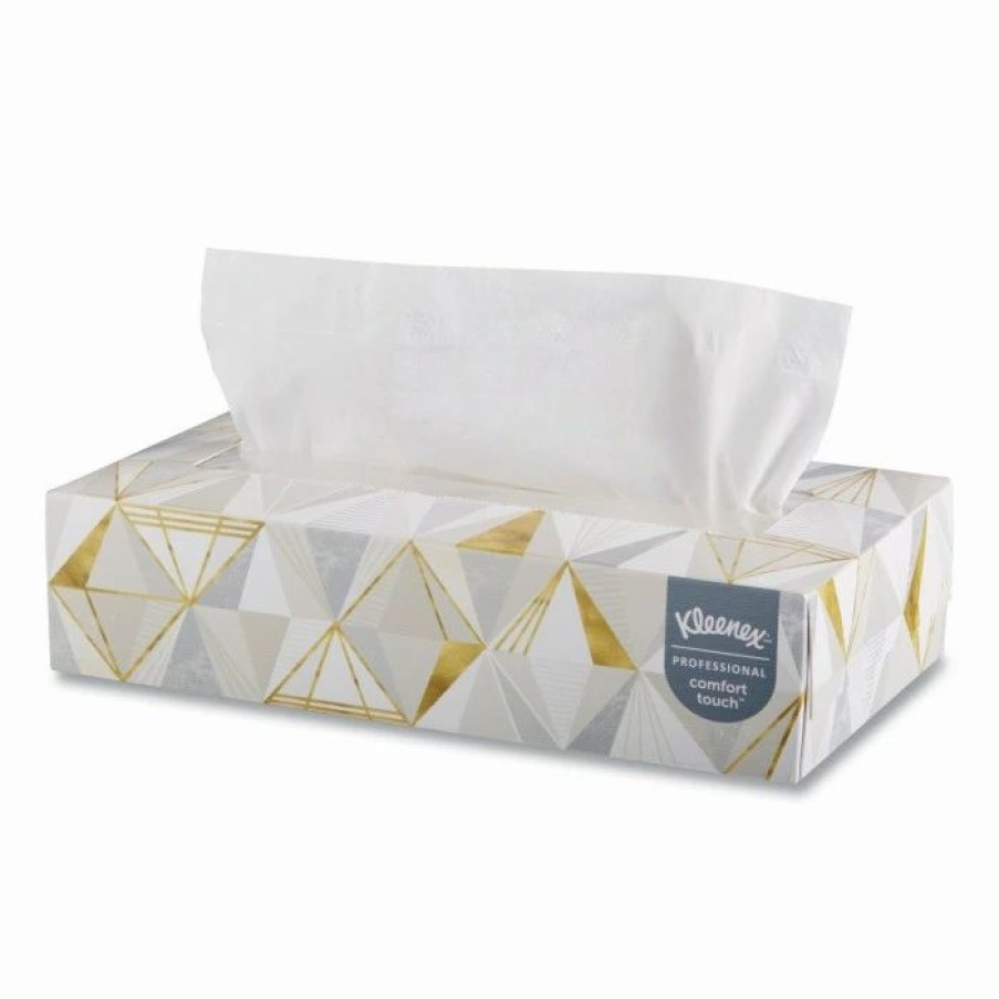 Restroom Supplies * | Toilet Paper And Tissues Kleenex White 2-Ply Facial Tissue, Pop-Up Box, 125 Sheets/Box, 48 Boxes/Carton