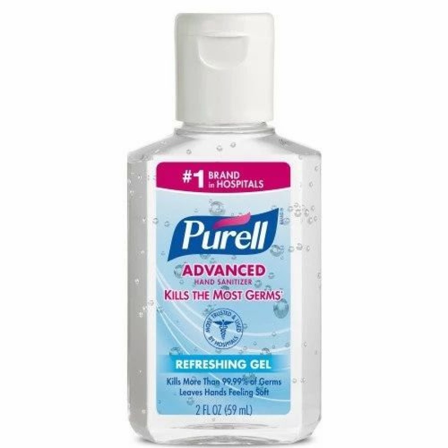 Restroom Supplies * | Hand Soaps And Hand Sanitizers Purell Advanced Hand Sanitizer Refreshing Gel, 2 Oz. Squeeze Bottle, 24/Carton