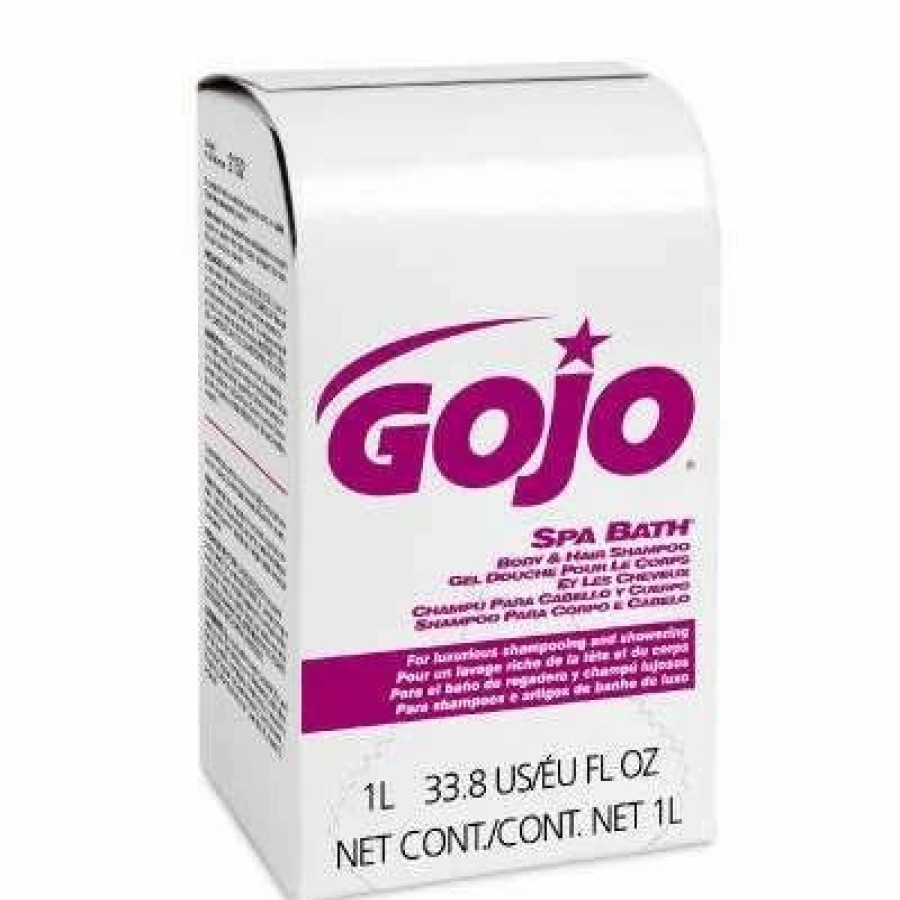 Restroom Supplies * | Hand Soaps And Hand Sanitizers Gojo Spa Bath Body & Hair Shampoo, Herbal Scent, 1000 Ml Refill 8/Carton