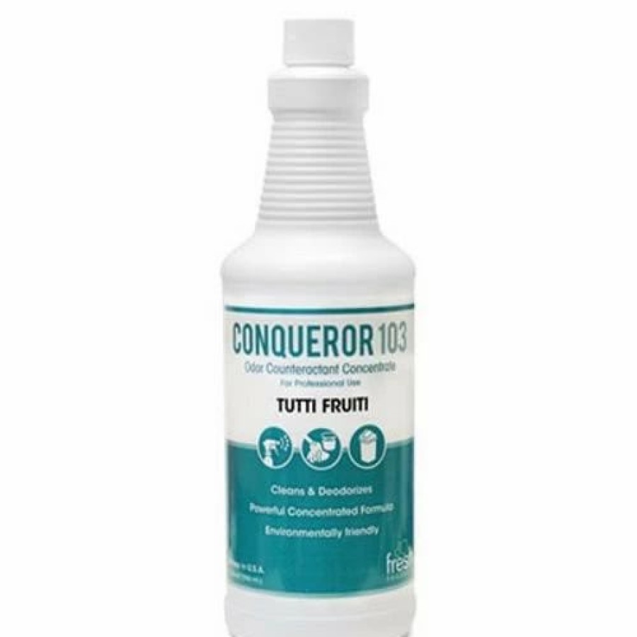 Restroom Supplies * | Fresh Products Air Fresheners And Odor Eliminators Conqueror 103 Concentrated Deodorant Bottle, Tutti Frutti, 32 Oz., 12/Carton