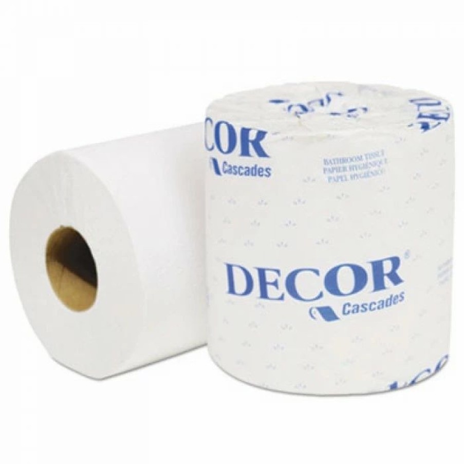 Restroom Supplies * | Cascades Pro Toilet Paper And Tissues Select Standard 1-Ply Bath Tissue, 4.3 X 3.25, 1210 Sheets/Roll, 80 Roll/Carton