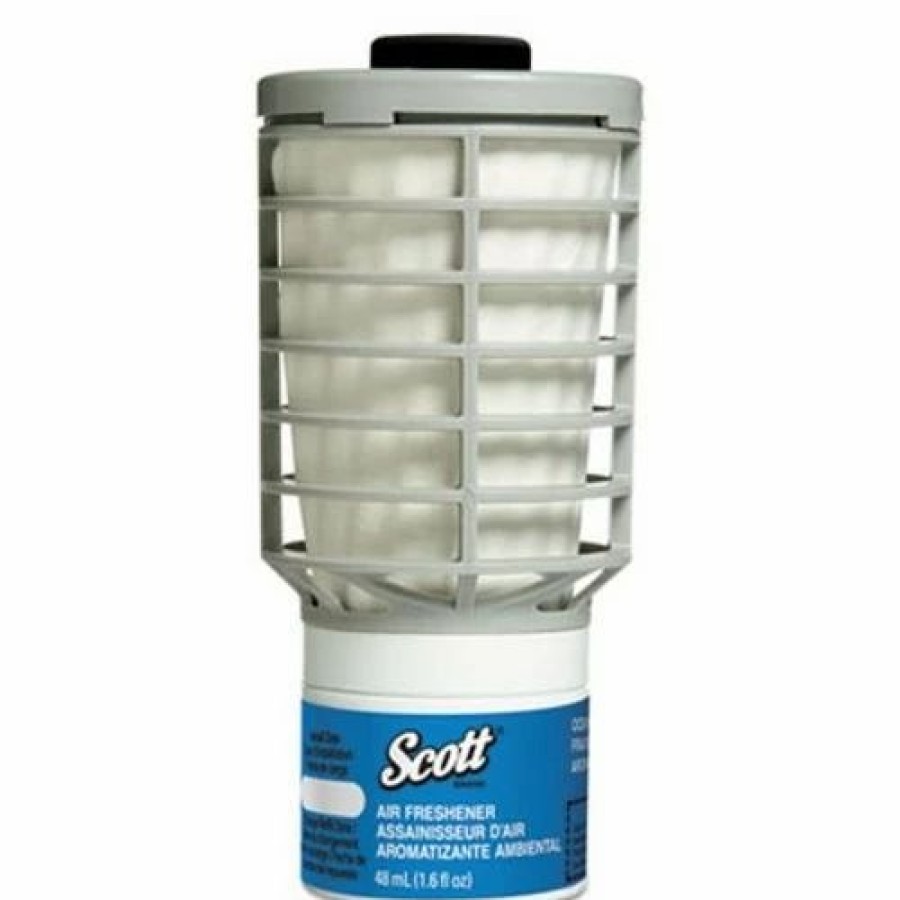 Restroom Supplies * | Air Fresheners And Odor Eliminators Scott Essential Continuous Air Freshener, Refill, Ocean, 48 Ml Cartridge, 6/Carton