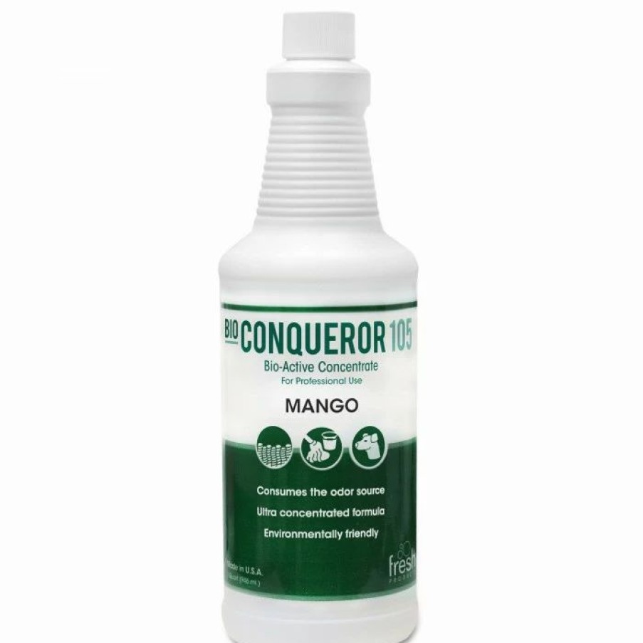 Restroom Supplies * | Fresh Products Air Fresheners And Odor Eliminators Bio Conqueror 105 Enzymatic Odor Counteractant Concentrate, Mango, 32 Oz. 12/Carton