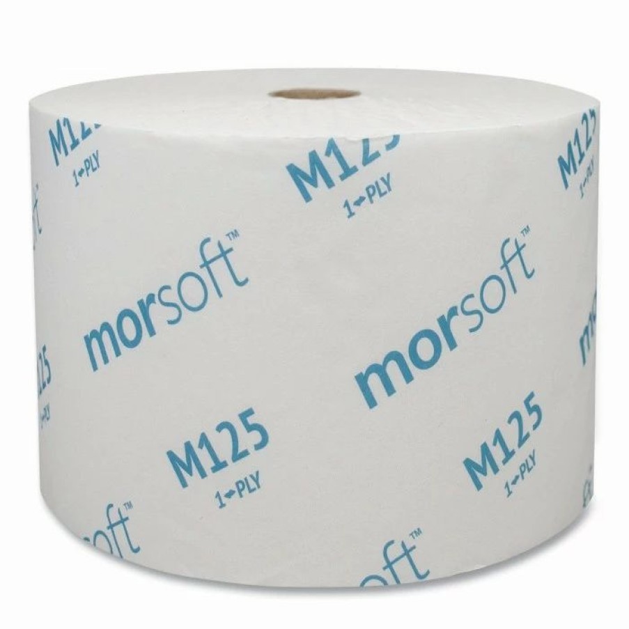 Restroom Supplies * | Morcon Toilet Paper And Tissues Morsoft Small Core 1-Ply Toilet Paper,2500 Sheets/Roll, 24 Rolls/Carton