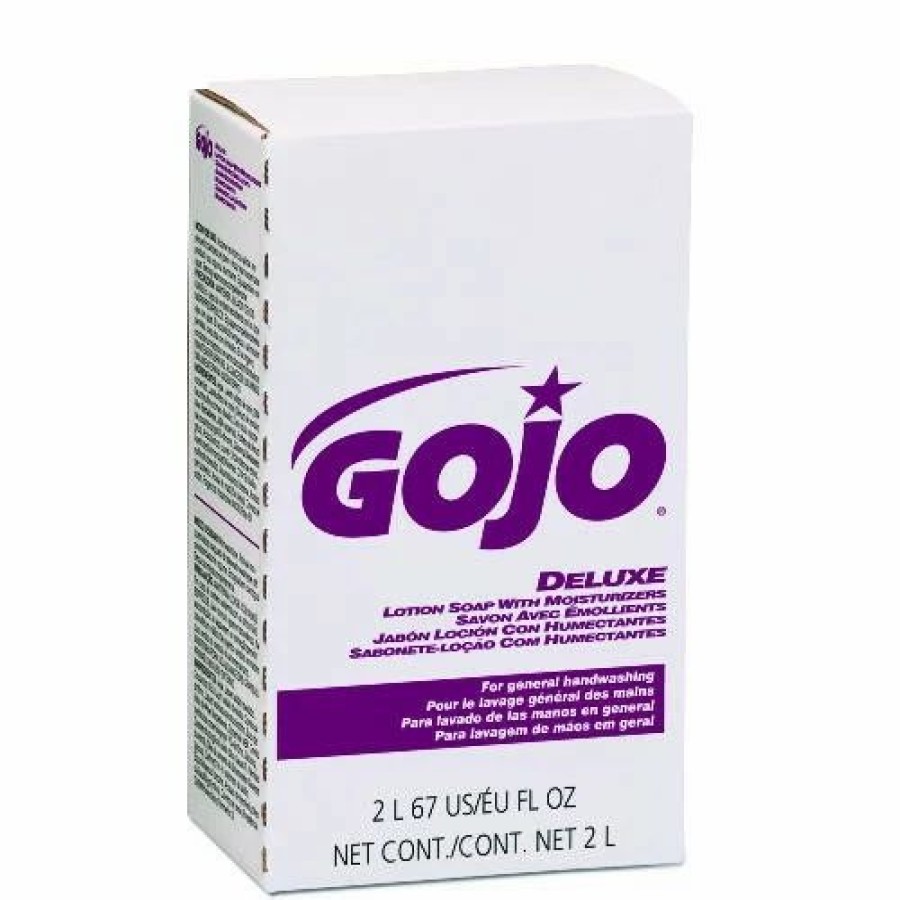 Restroom Supplies * | Hand Soaps And Hand Sanitizers Gojo Nxt Deluxe Pink Lotion Soap With Moisturizers, Floral, 2000 Ml Refill, 4/Carton