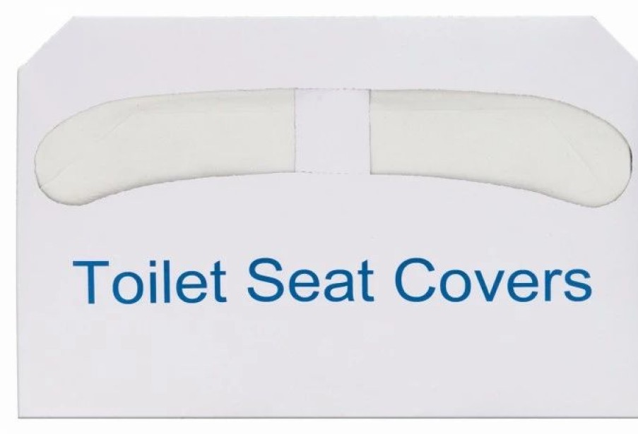 Restroom Dispensers * | Toilet Seat Covers And Dispensers Winco Tsc-250 Half-Fold Toilet Seat Cover Paper 250 Pieces