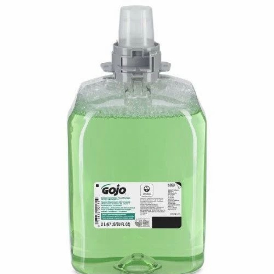 Restroom Supplies * | Hand Soaps And Hand Sanitizers Gojo Green Certified Foam Hair And Body Wash, Cucumber Melon, 2000 Ml Refill, 2/Carton