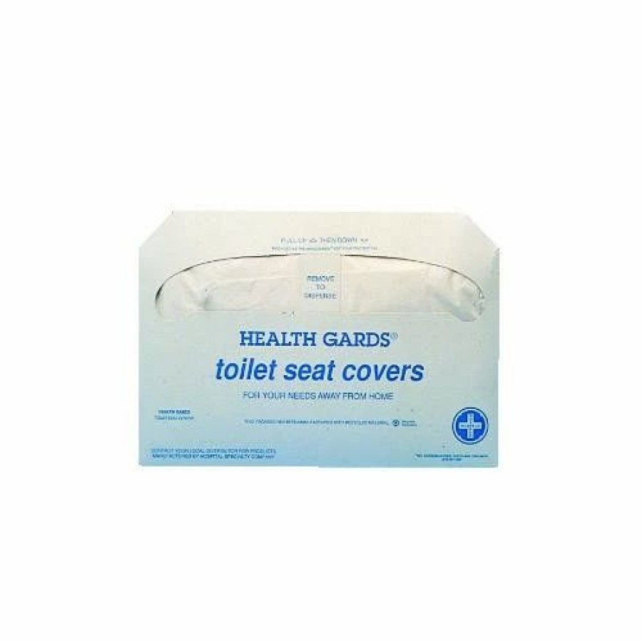 Restroom Dispensers * | Hospeco Toilet Seat Covers And Dispensers Health Gards Toilet Seat Covers, Half-Fold, White, 2500/Carton