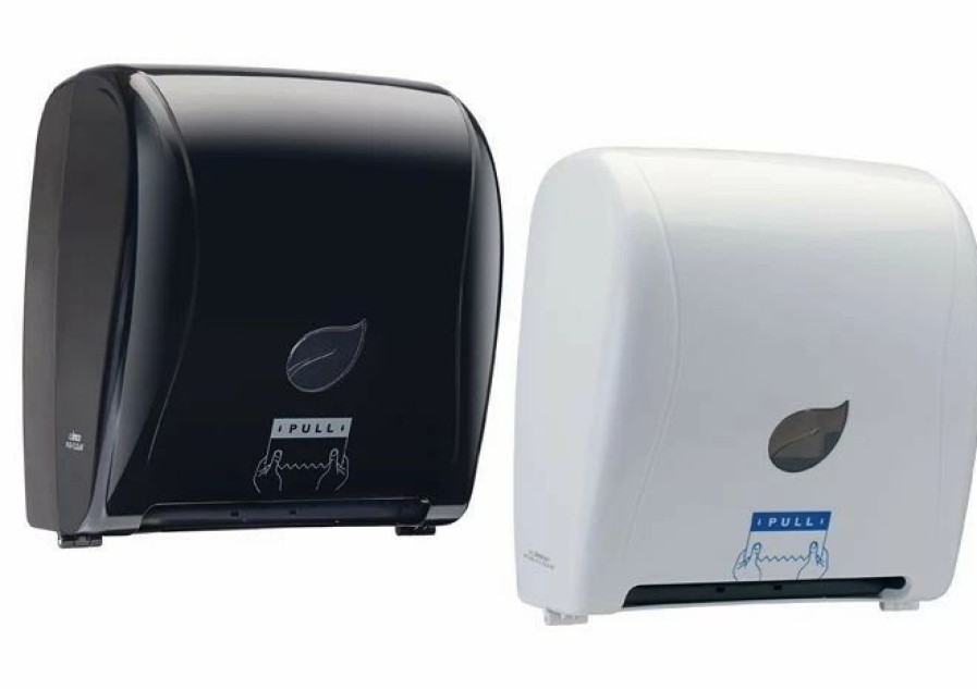 Restroom Dispensers * | Paper Towel Dispensers Winco Tdac-8W Auto-Cut Roll Paper Towel Dispenser, White