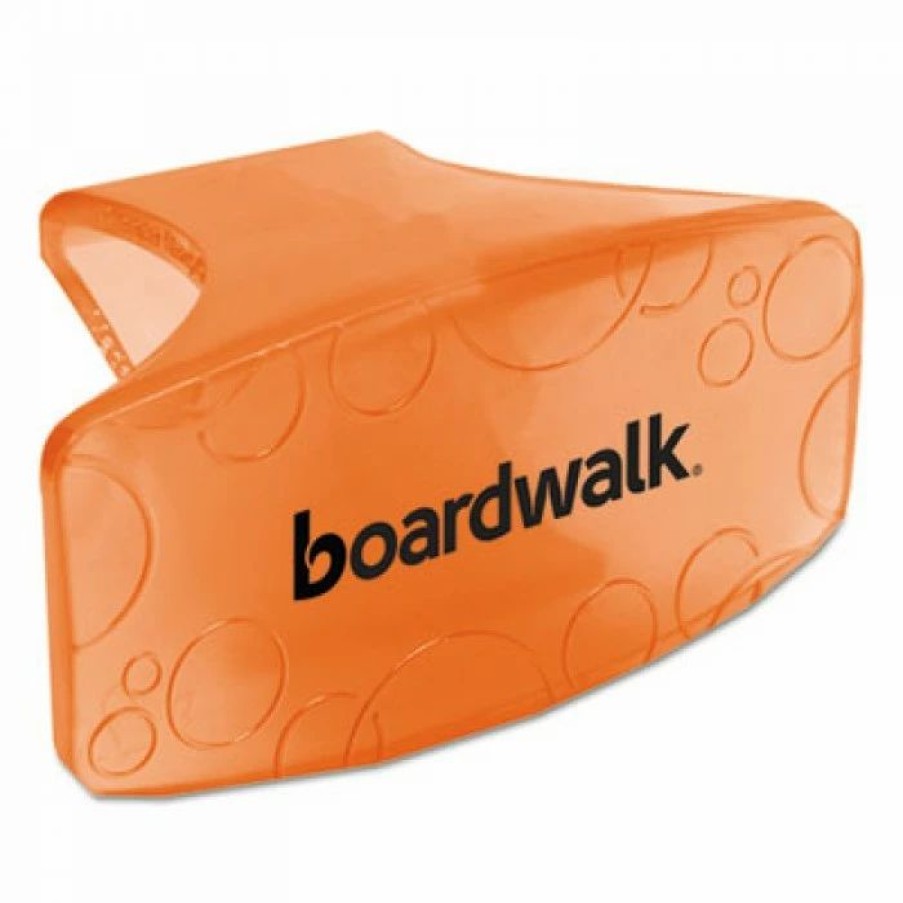 Restroom Cleaning Supplies * | Boardwalk Urinal Screens Bowl Clip, Mango Scent, Orange, 12/Box