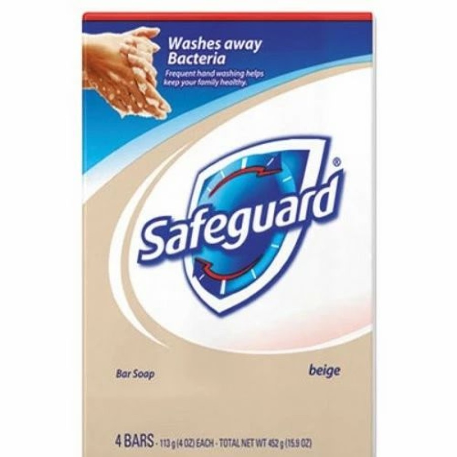 Restroom Supplies * | Hand Soaps And Hand Sanitizers Safeguard Deodorant Bar Soap, Light Scent, 4 Oz. 48/Carton