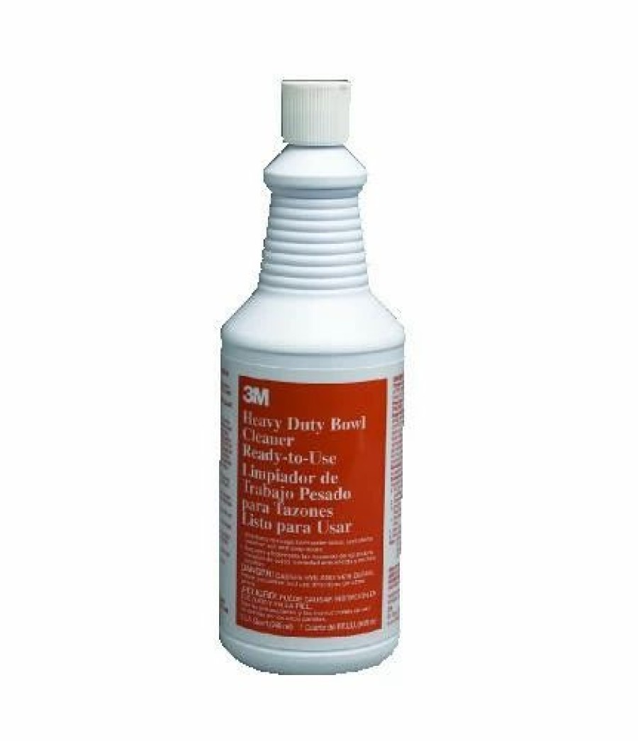 Restroom Cleaning Supplies * | Bathroom Cleaners And Deodorizers 3M Heavy-Duty Bowl Cleaner, Liquid, 1 Qt. Bottle, 12/Carton