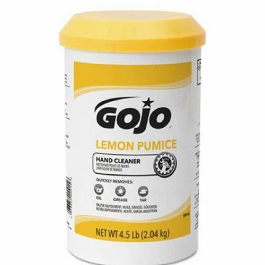 Restroom Supplies * | Hand Soaps And Hand Sanitizers Gojo Lemon Pumice Hand Cleaner, 4.5 Lb. Tub 6/Case