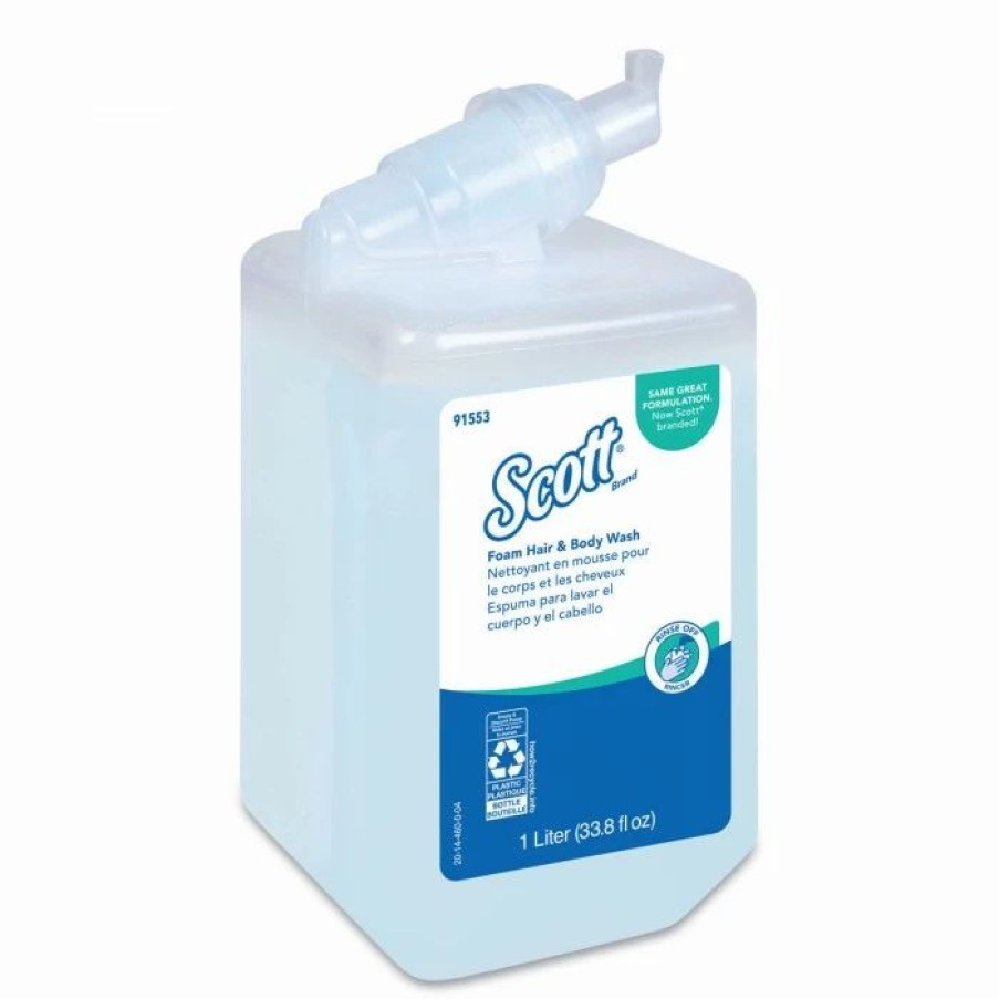 Restroom Supplies * | Hand Soaps And Hand Sanitizers Scott Pro Foam Hair And Body Wash, 1000 Ml, Refill, 6/Carton