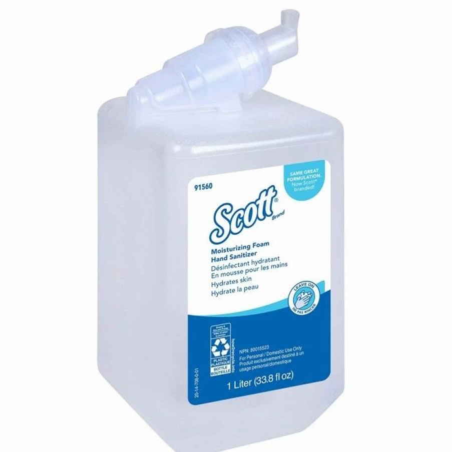 Restroom Supplies * | Hand Soaps And Hand Sanitizers Scott Pro Moisturizing Foam Hand Sanitizer, 1000 Ml, 6/Carton