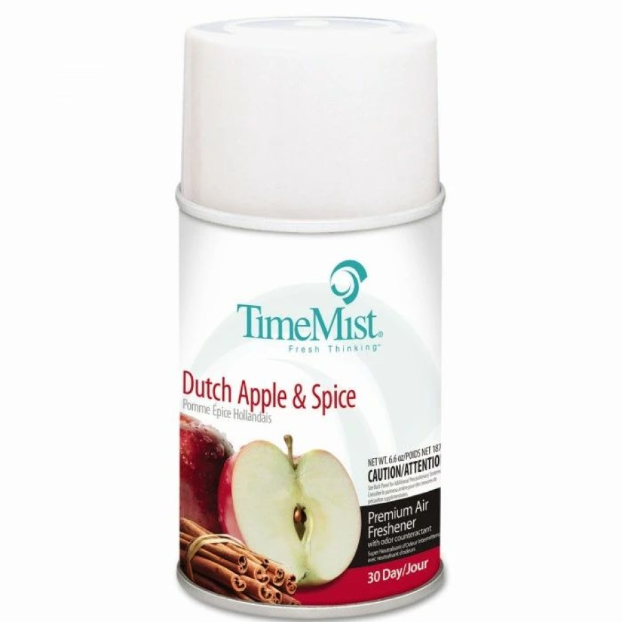 Restroom Supplies * | Air Fresheners And Odor Eliminators Timemist Premium Metered Air Freshener Refill, Dutch Apple & Spice, 6.6 Oz. Aerosol, 12/Carton