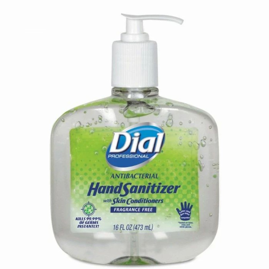 Restroom Supplies * | Dial Professional Hand Soaps And Hand Sanitizers Dial Instant Hand Sanitizer Pump With Moisturizers, 16 Oz. 8/Carton